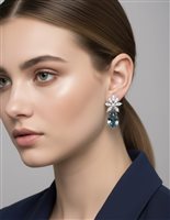 Earrings Ultima Edizione Woman in Silver OAO7112-AZZURRO - OAO7112-AZZURRO